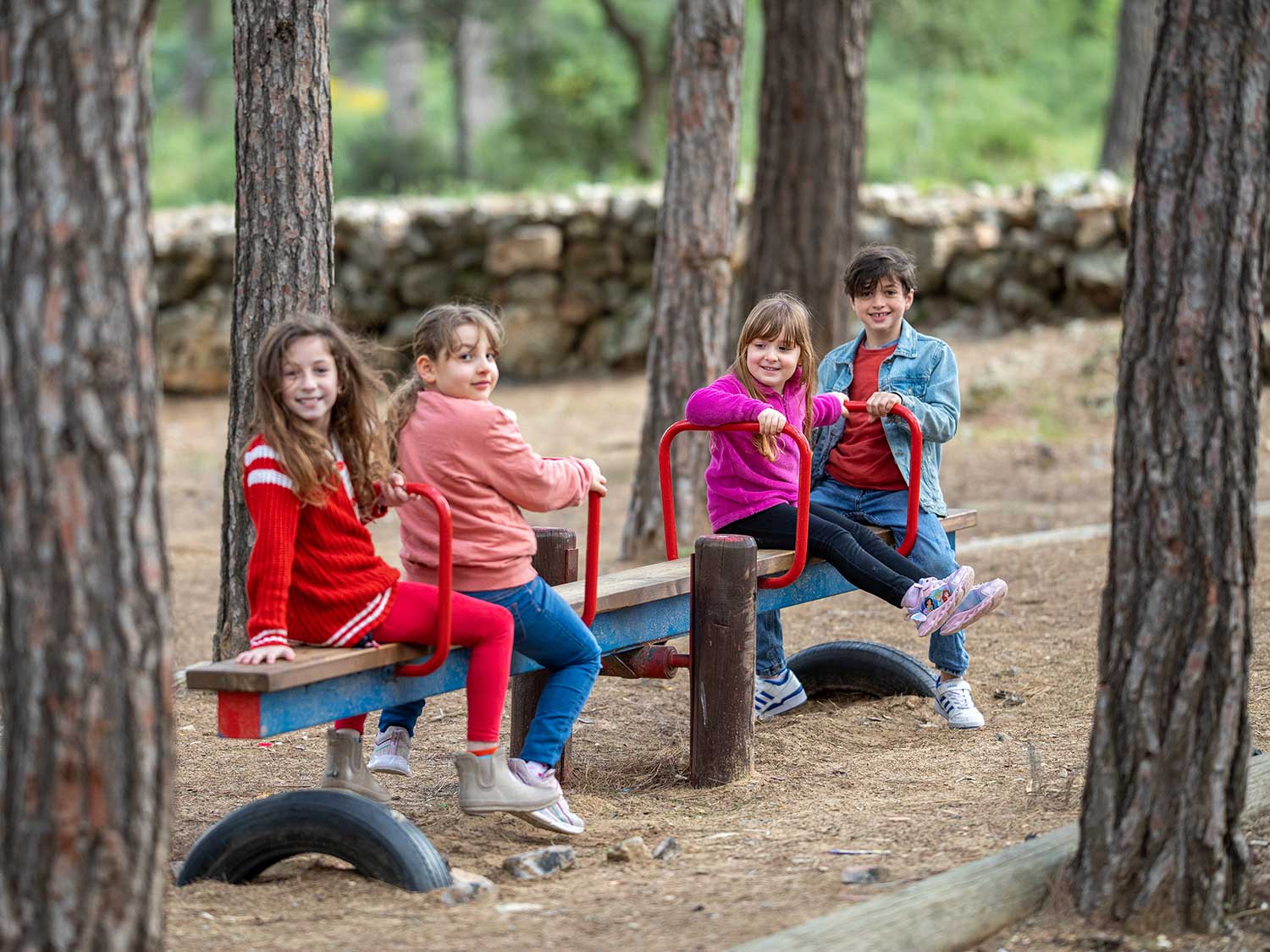 Spielplatz im Wald der deutschen Länder
